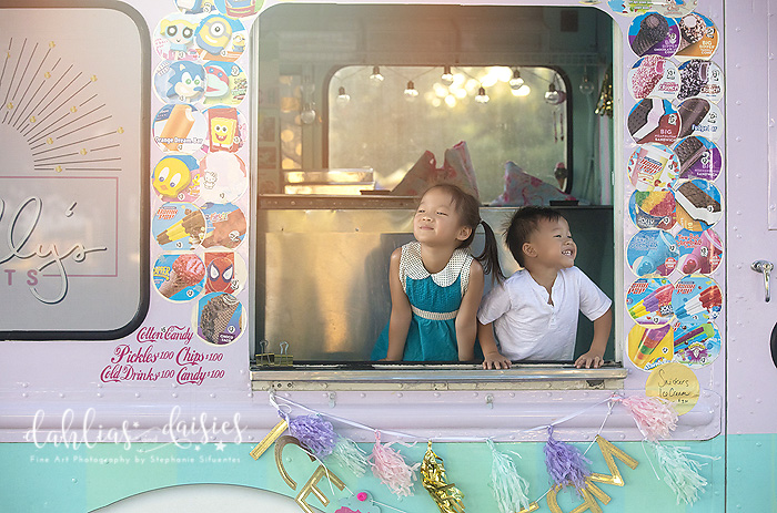 Dallas Child Photographer - Vintage Ice Cream Truck