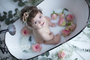 Plano Baby Milk Bath Photographer