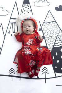 Baby in traditional clothing