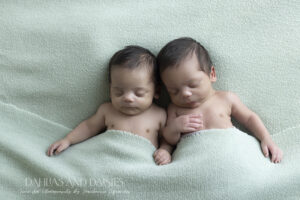 Twins newborn boys