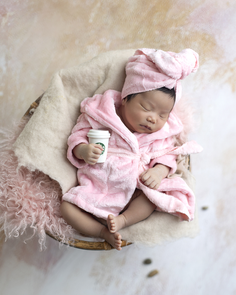 Newborn girl at Dallas Newborn Photographer Photo session