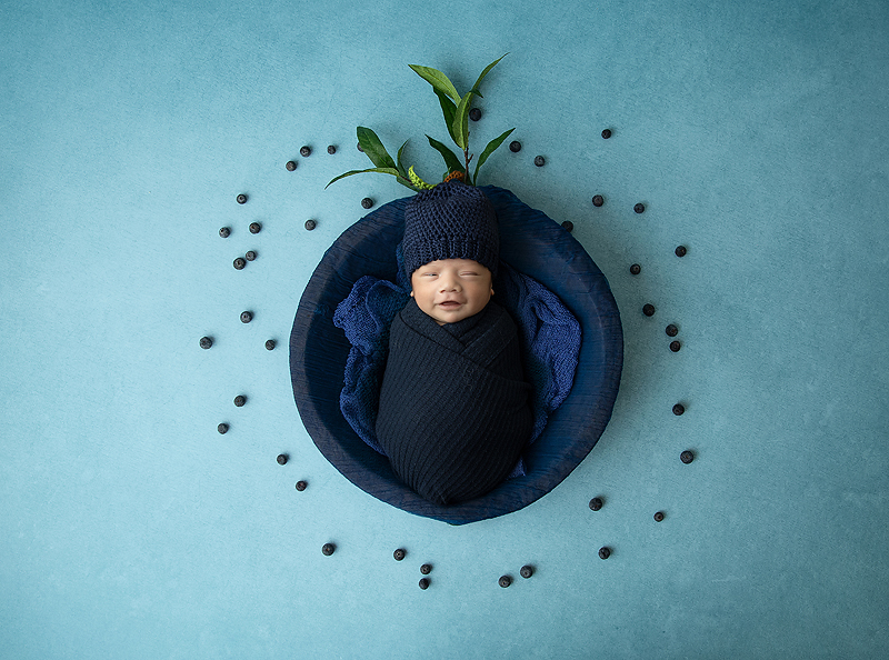 Newborn boy at his Dallas newborn photoshoot