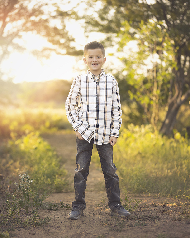 Boy at family photoshoot